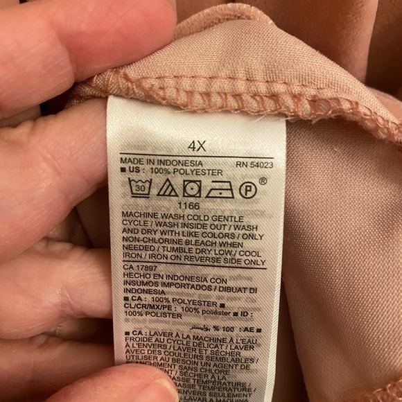 Old Navy Plus Size Faux Velvet Top / Shirt - Picture 6 of 6